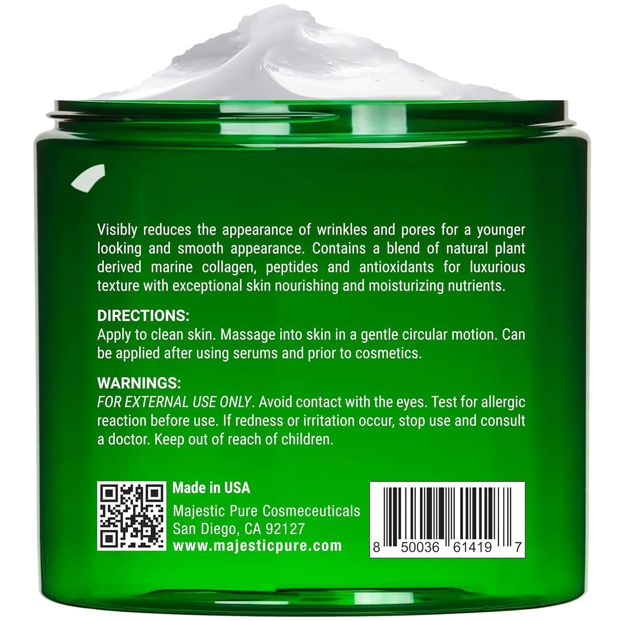 Crema hidratante facial de aceite de árbol de té MAJESTIC