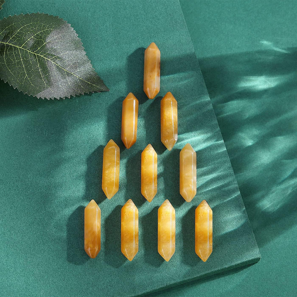 Varitas de Aventurina Amarilla Pulidas para Meditación y Reiki