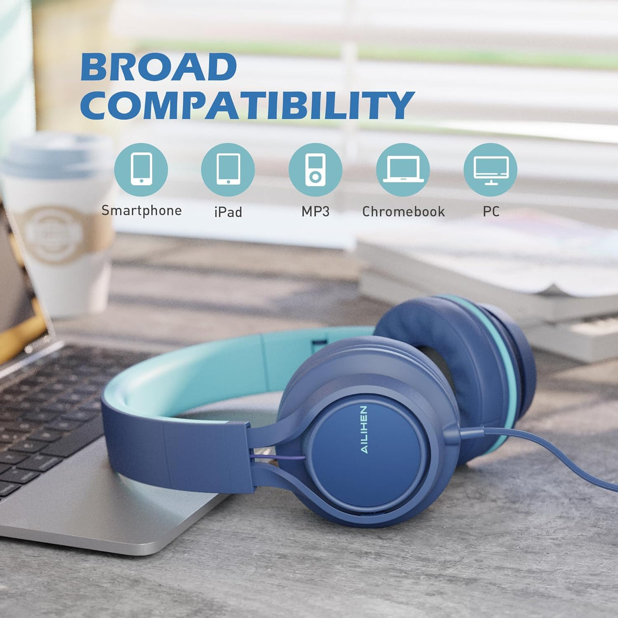 Auriculares AILIHEN C8 con micrófono y control de volumen