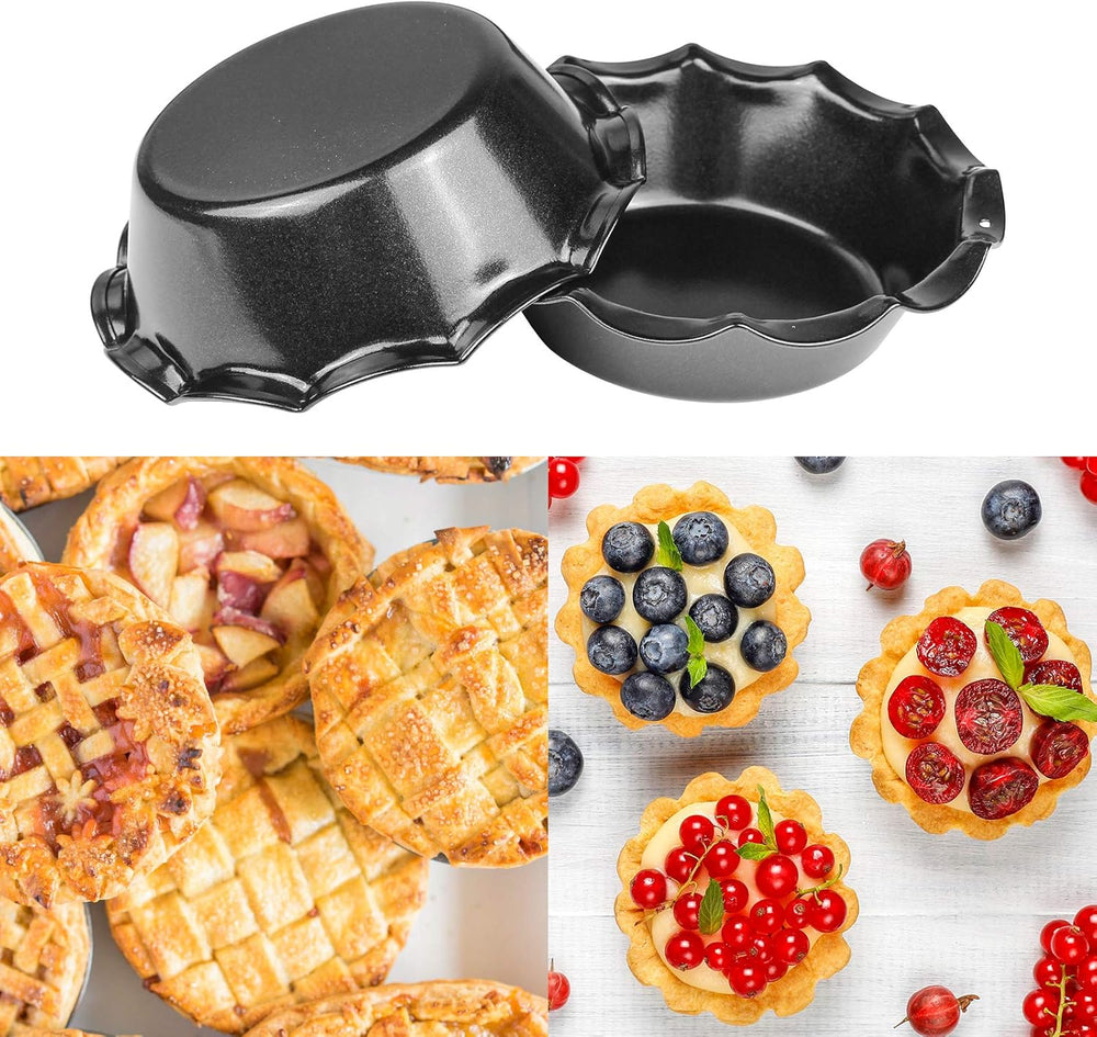 Moldes para tartas antiadherentes con bordes con volantes