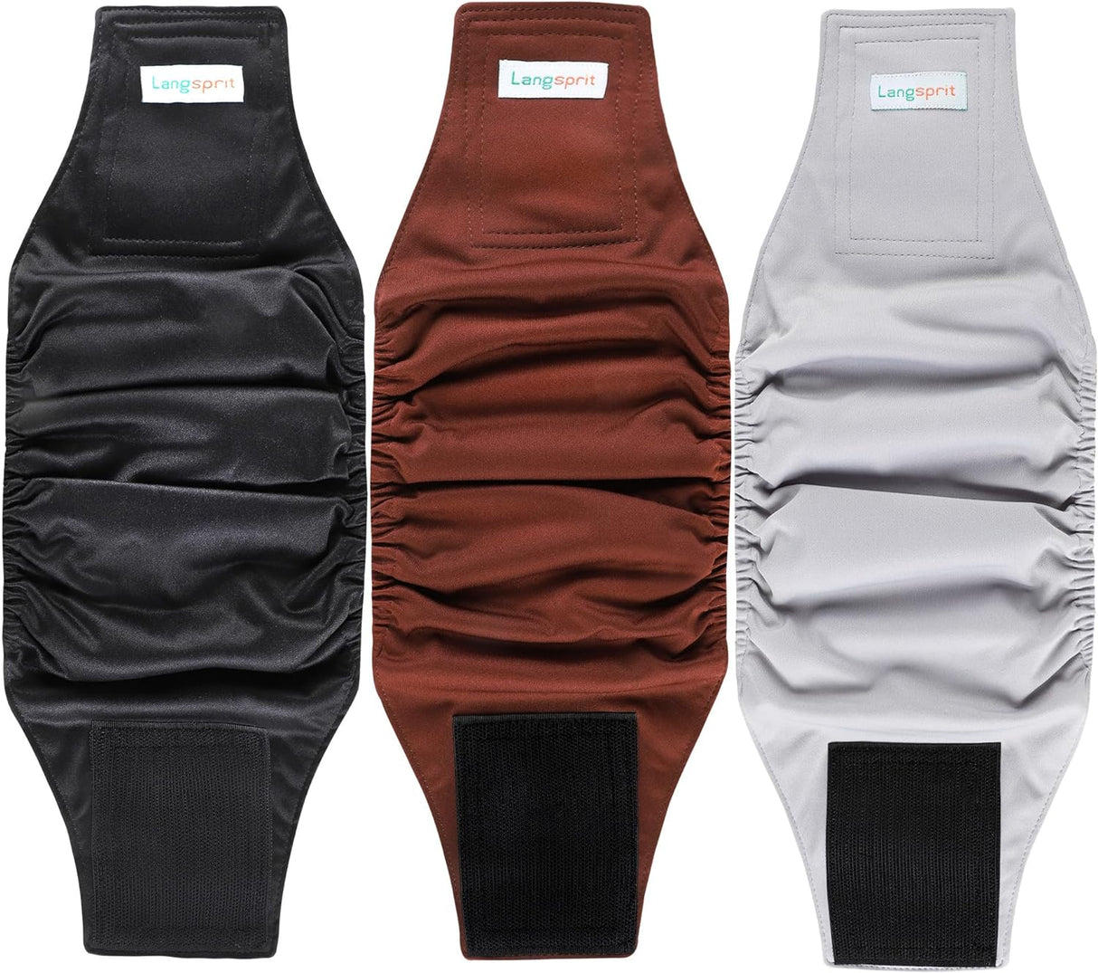 Langsprit Bandas de cpolores para el vientre masculino para perros