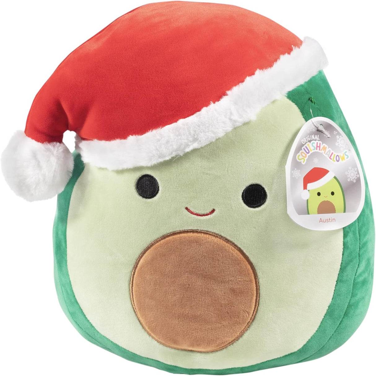 Peluches Squishmallow Austin The Aguacate de Papá Noel 12