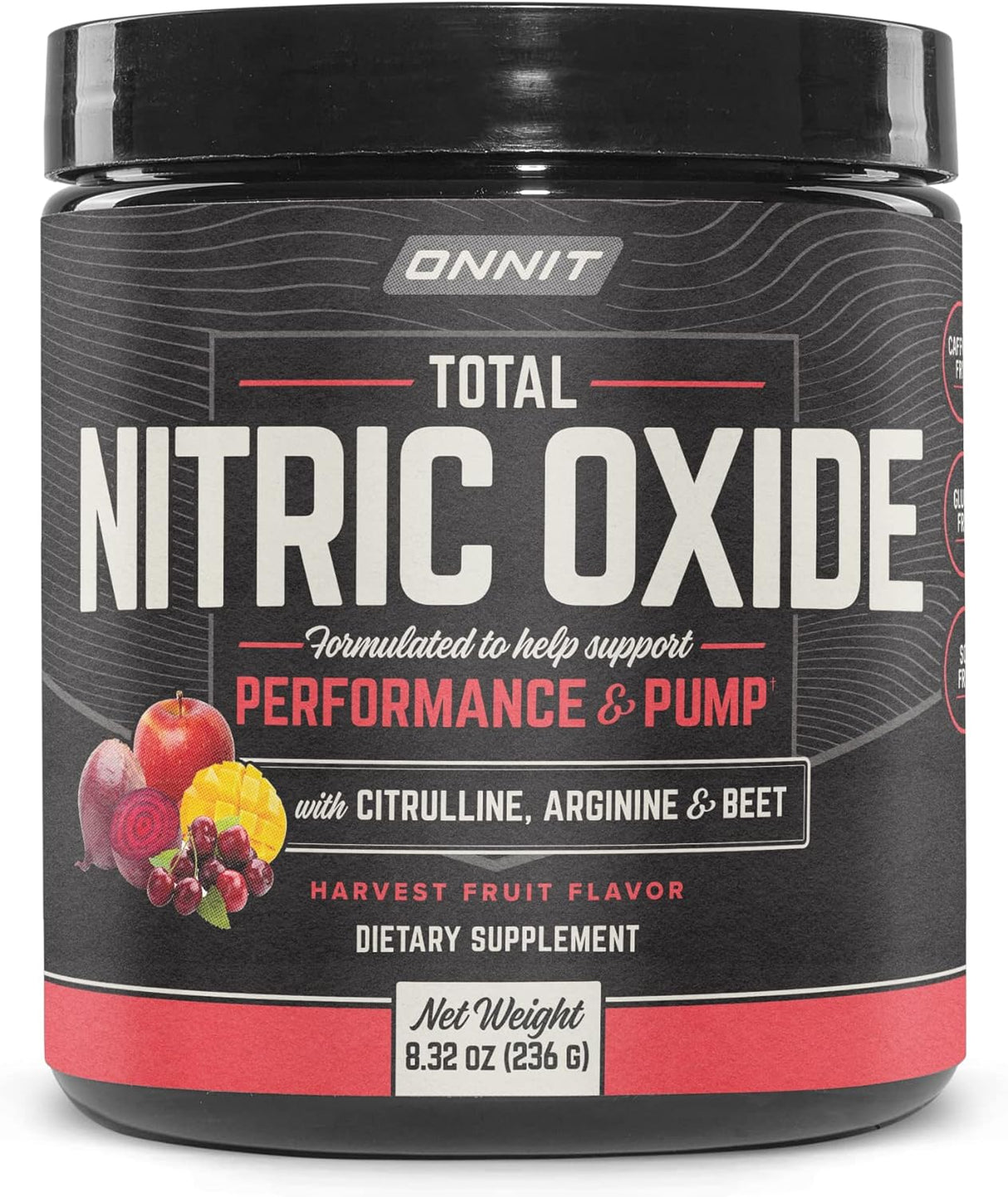 ONNIT Total Nitric Oxide - Polvo de preentrenamiento 236 g