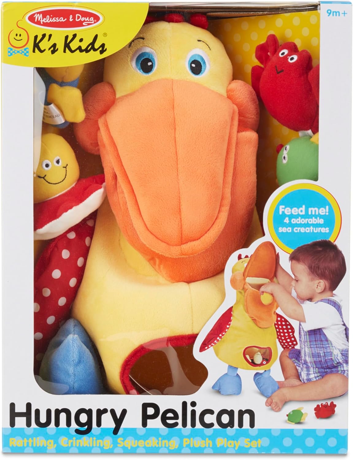 Pelícano Hambriento de peluche - Melissa & Doug - Juguete educativo