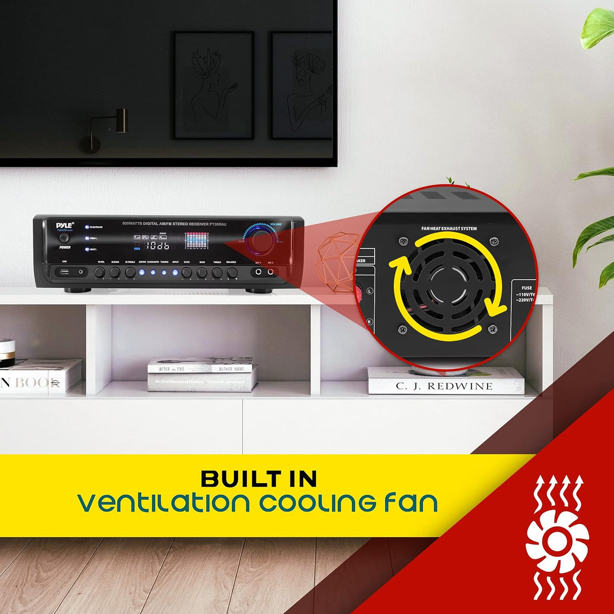 Amplificador de potencia para el hogar PYLE-HOME PT390AU.5