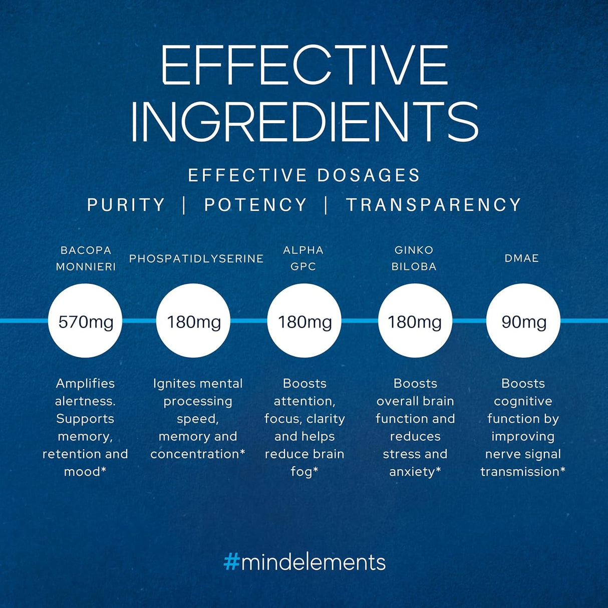 Suplemento Nootrópico para el Cerebro con Bacopa y Alpha GPC