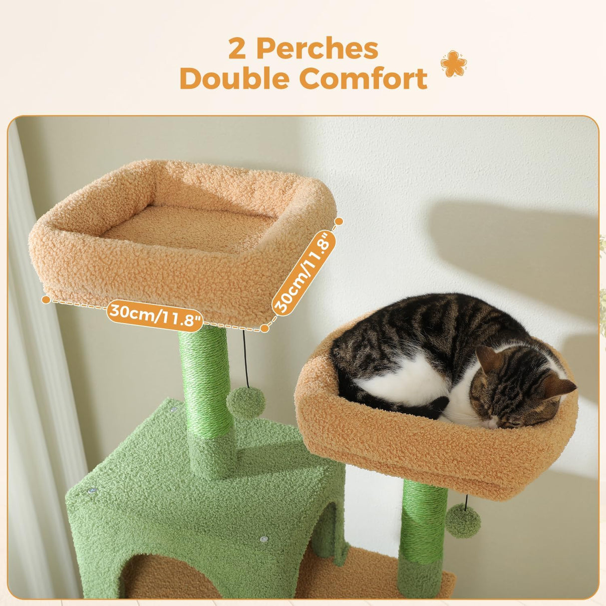 Árbol para Gatos PAWZ Road 72 con Rascadores y Perchas