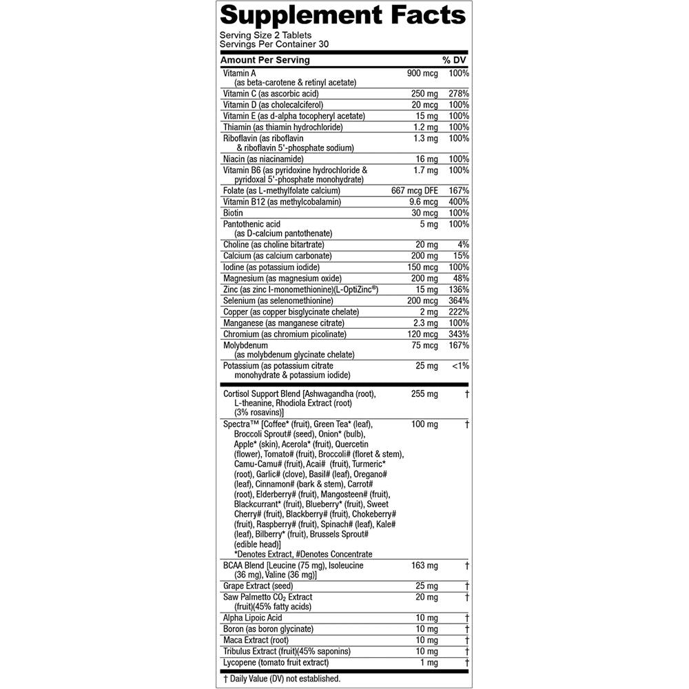 Suplemento Testosterona diaria multivitamínica para hombres