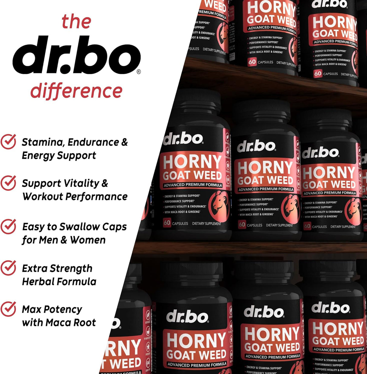 Horny Goat Weed Extra Max 1590mg - Male Enhancement & Stamina