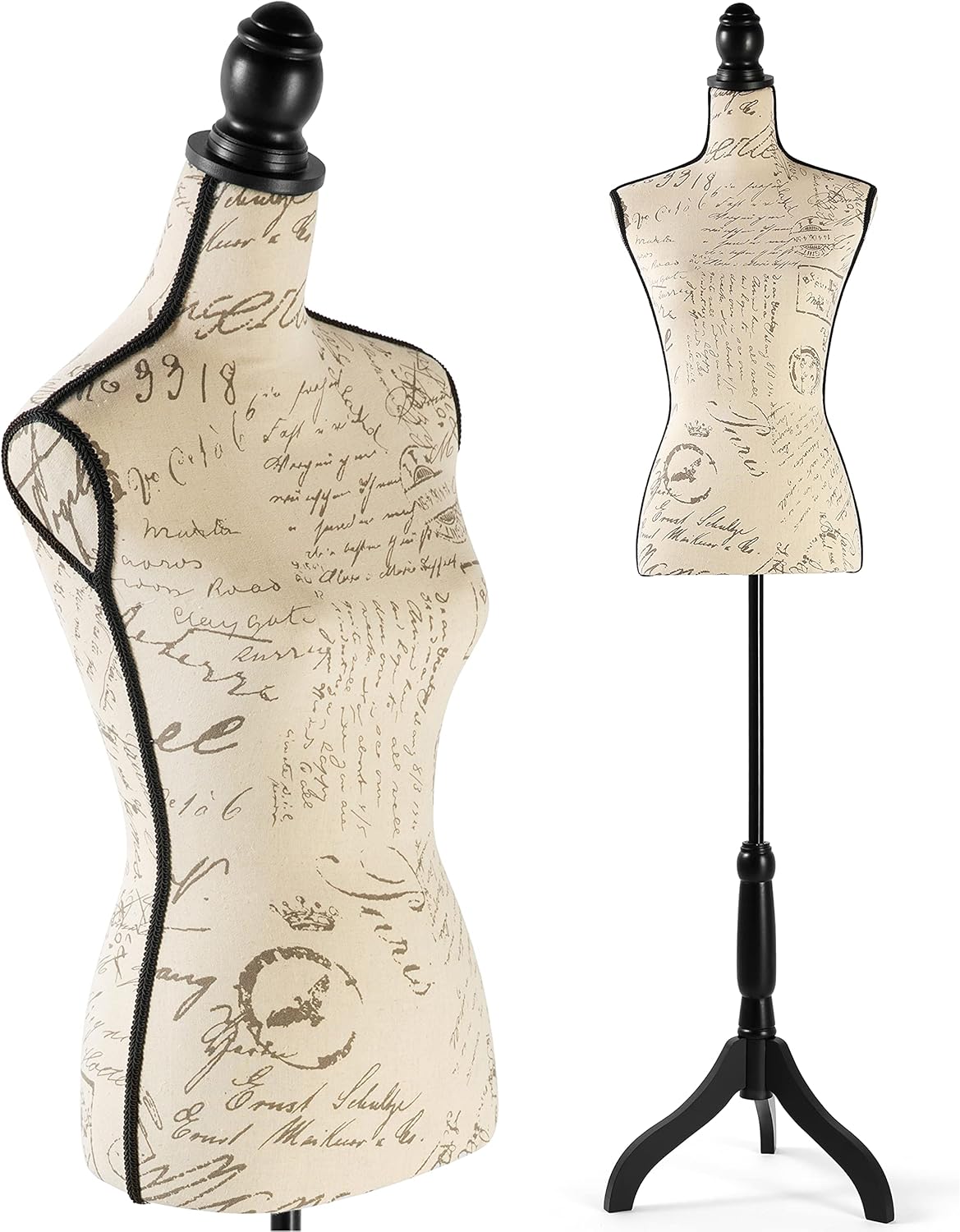 Maniquí Femenino con Base Tripode, Altura Ajustable, Modelo X