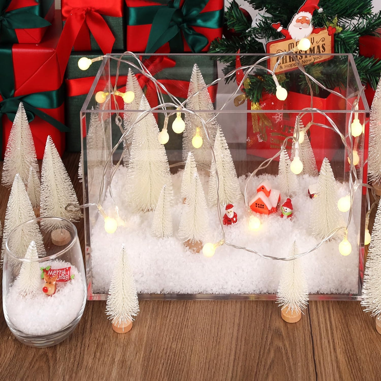 Mini Árboles de Navidad Artificiales 30Pcs - Decoración Navidad