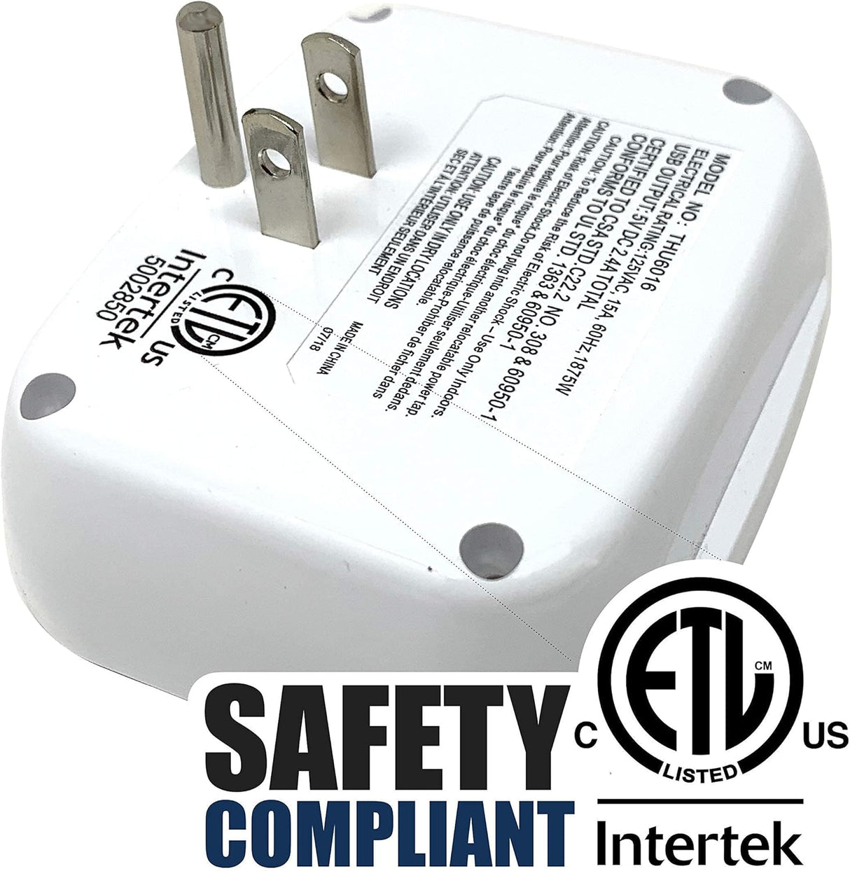 Regleta de alimentación de crucero sin protector de sobretensiones con salidas USB, aprobada por el barco (sin protección contra sobretensiones), esenciales para crucero en 2023, 2024 y 2025