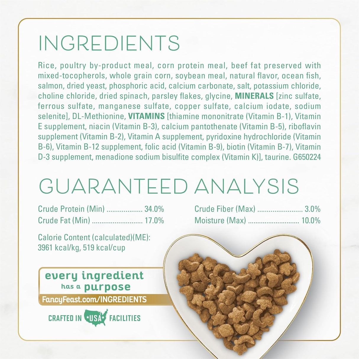 Comida Seca para Gatos Purina Fancy Feast con Pescado y Salmón 3 lb