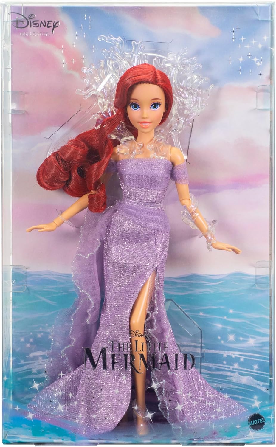 Muñeca Ariel La Sirenita Mattel con soporte, 35 aniversario