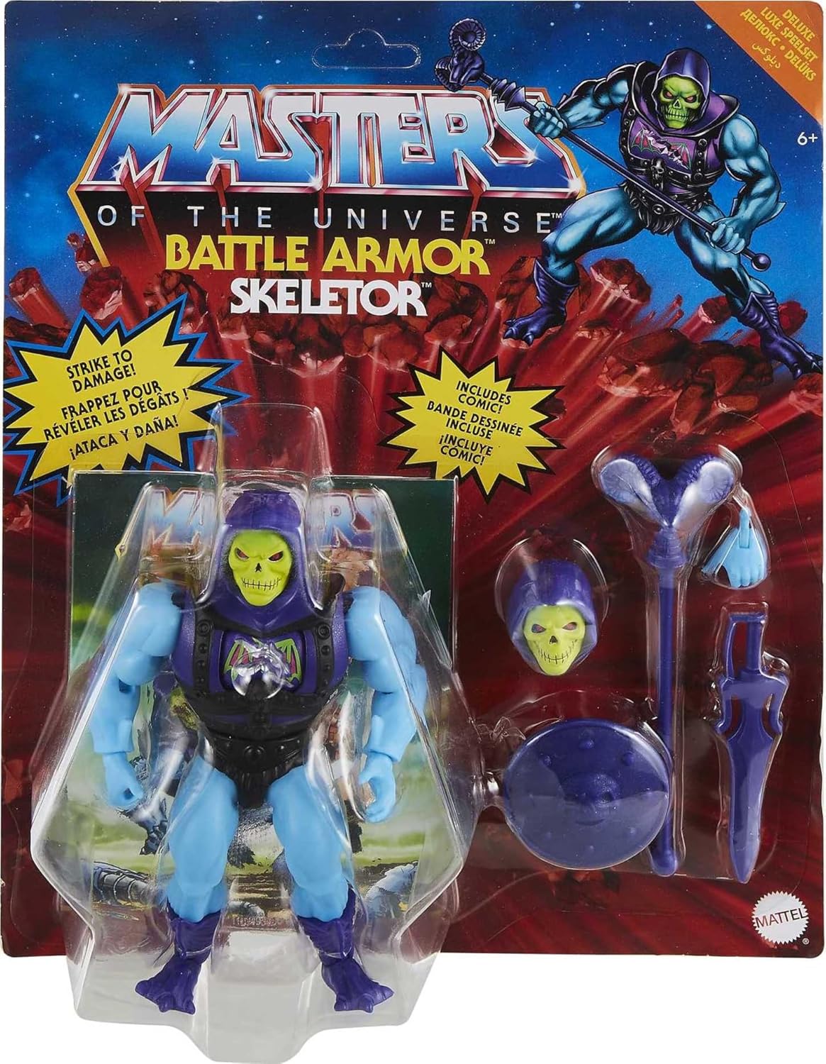 Figura de acción Masters of the Universe, Mattel, Skeletor 5.5