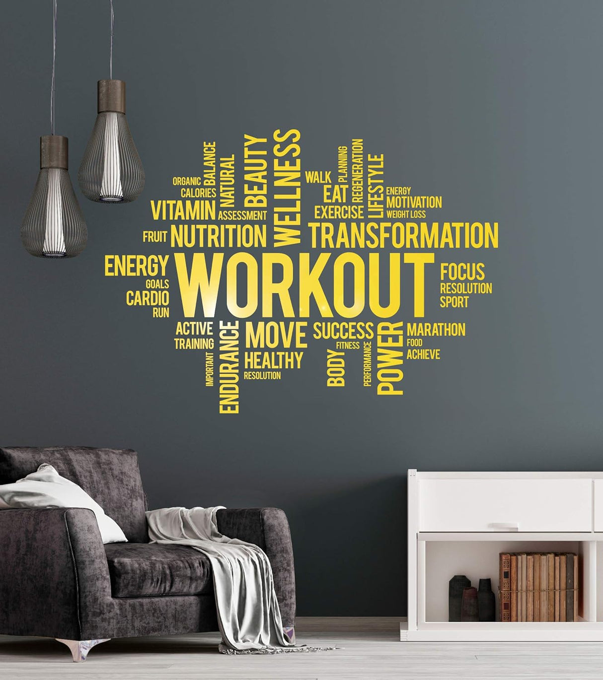 Vinilo Decorativo Motivacional para Gimnasio - Modelo ig6249
