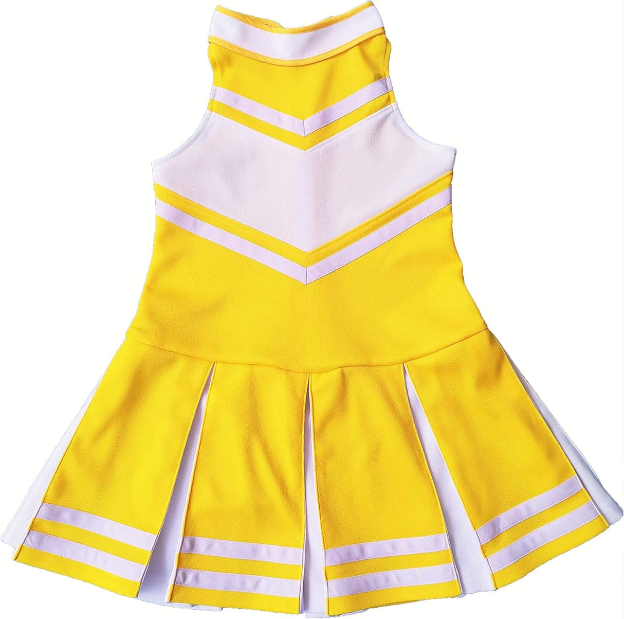 Disfraces de animadora para niñas amarillo talla XL