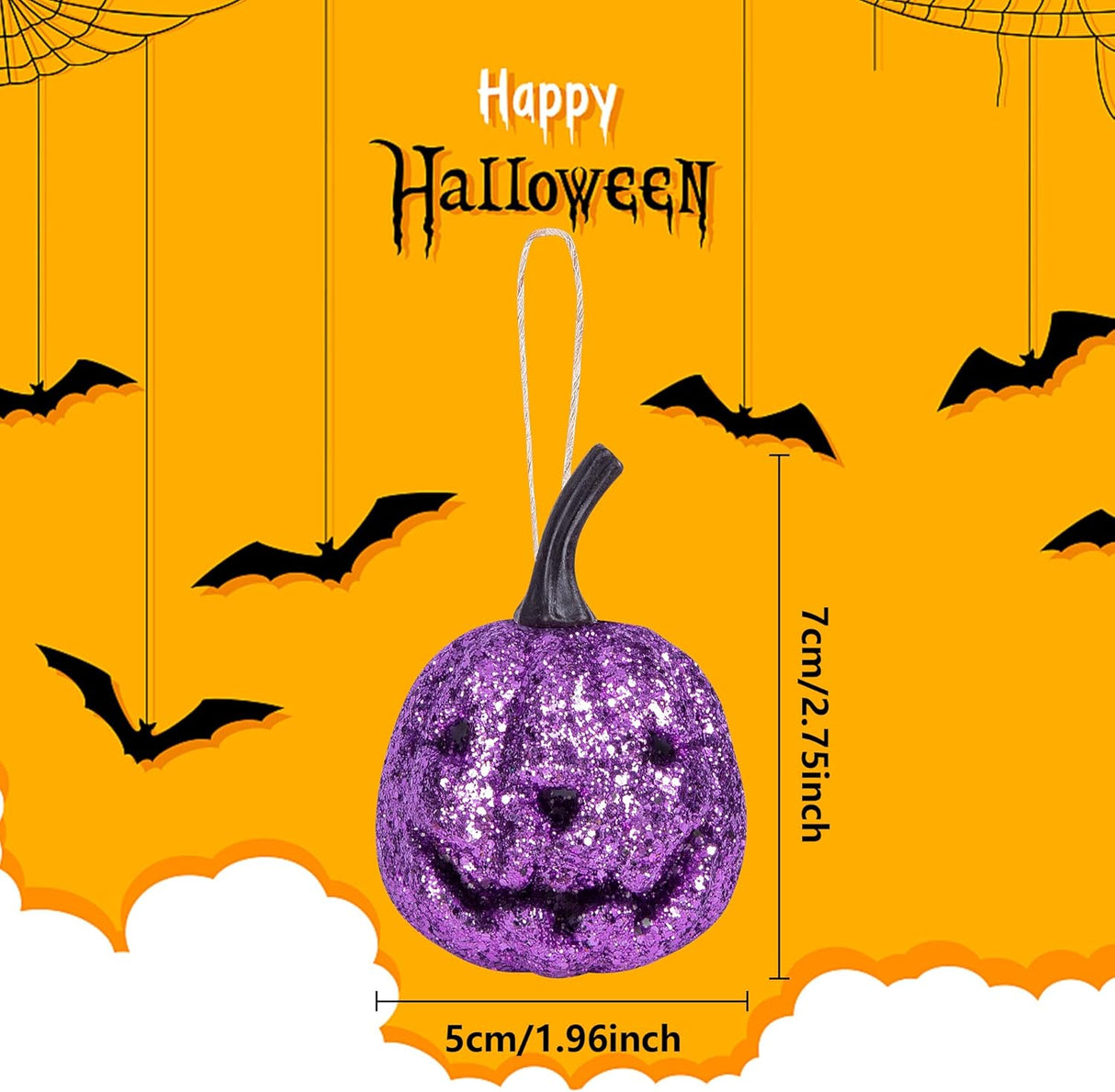 Kit de decoración para Halloween adornos de calabaza