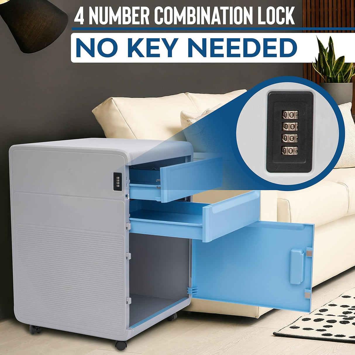 Archivador con 3 compartimentos SERENELIFE SLRLCB28