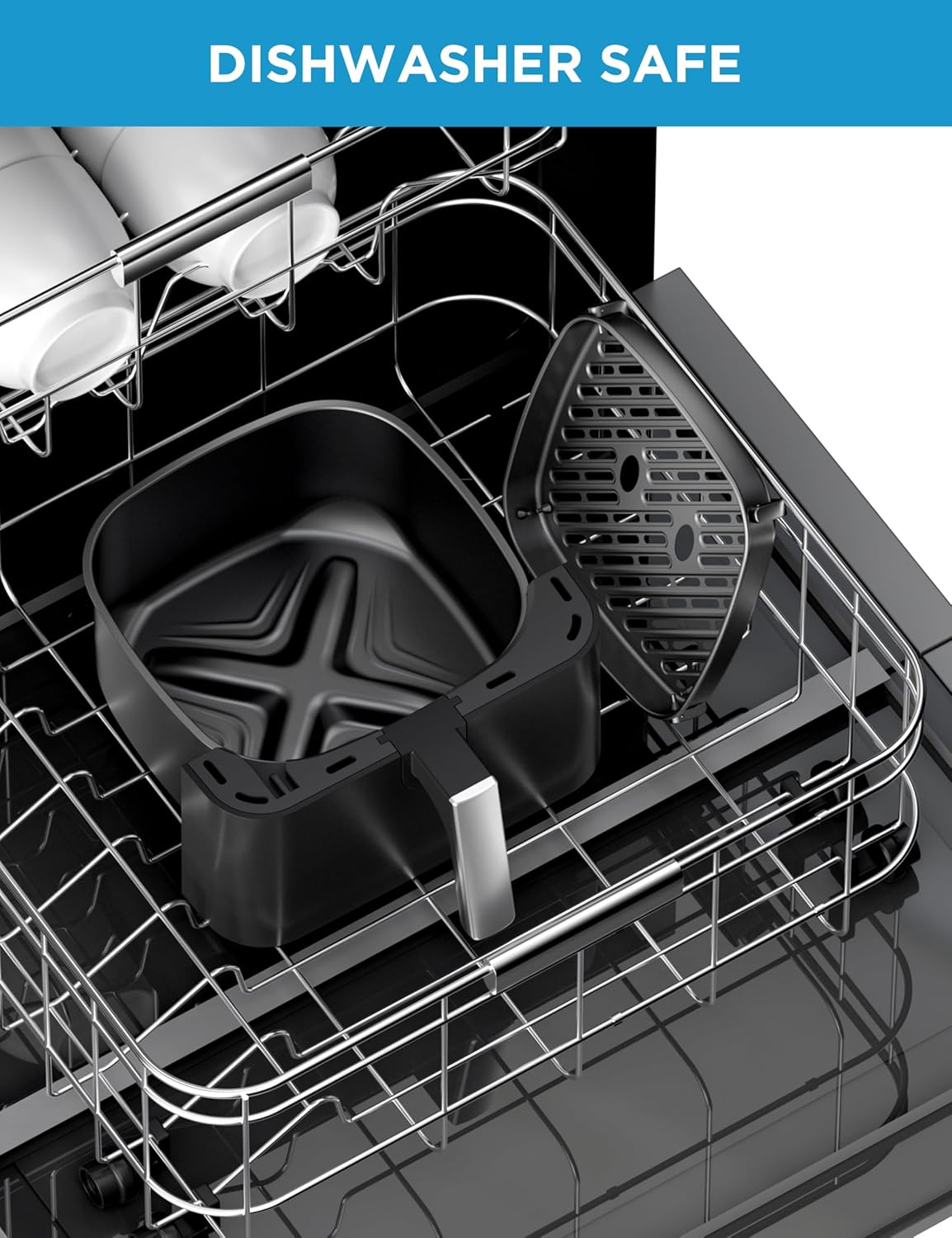 Freidora de Aire Midea 5.5Qt, Ventana, 9 Menús, Heatexpress