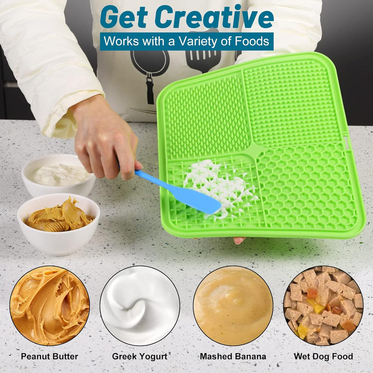 Alfombrillas de lamer extragrandes para perros y gatos