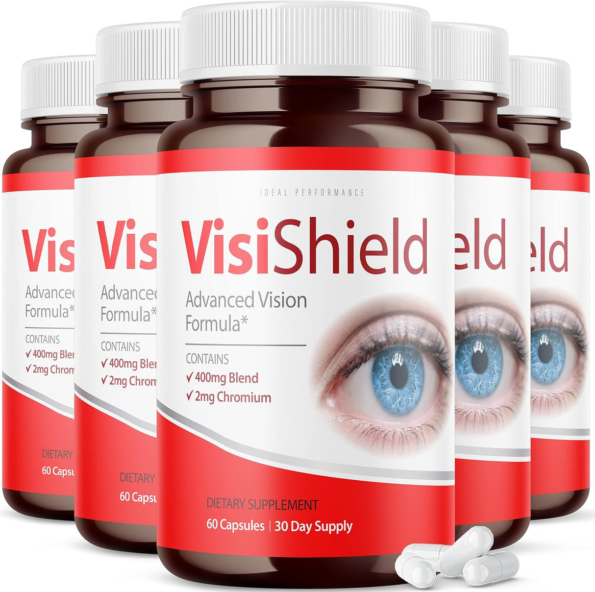 Suplemento Visishield Avanzado para la Vista (5 Pack, 300 Cápsulas)