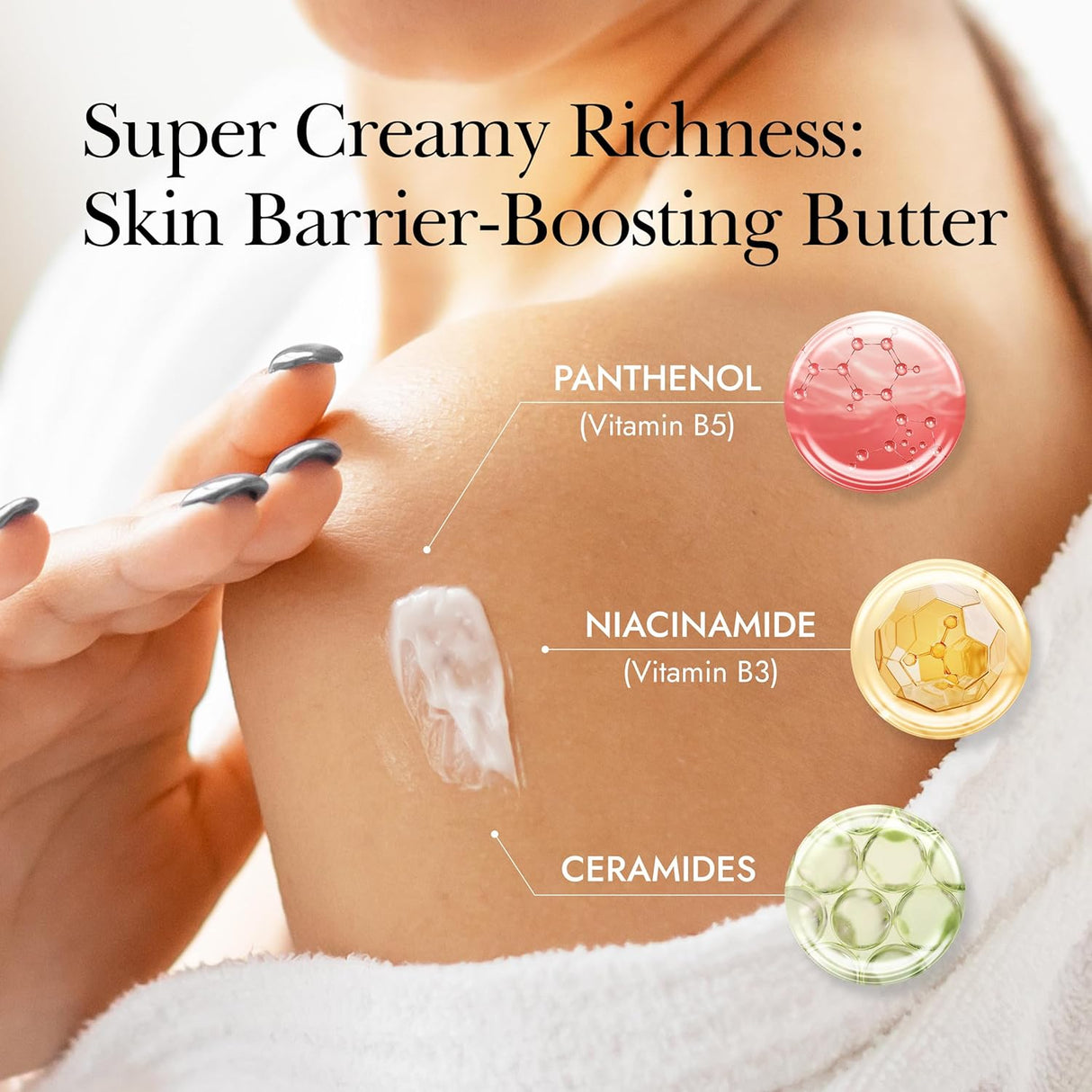 Manteca Corporal Hidratante con Ceramidas y Ácido Hialurónico