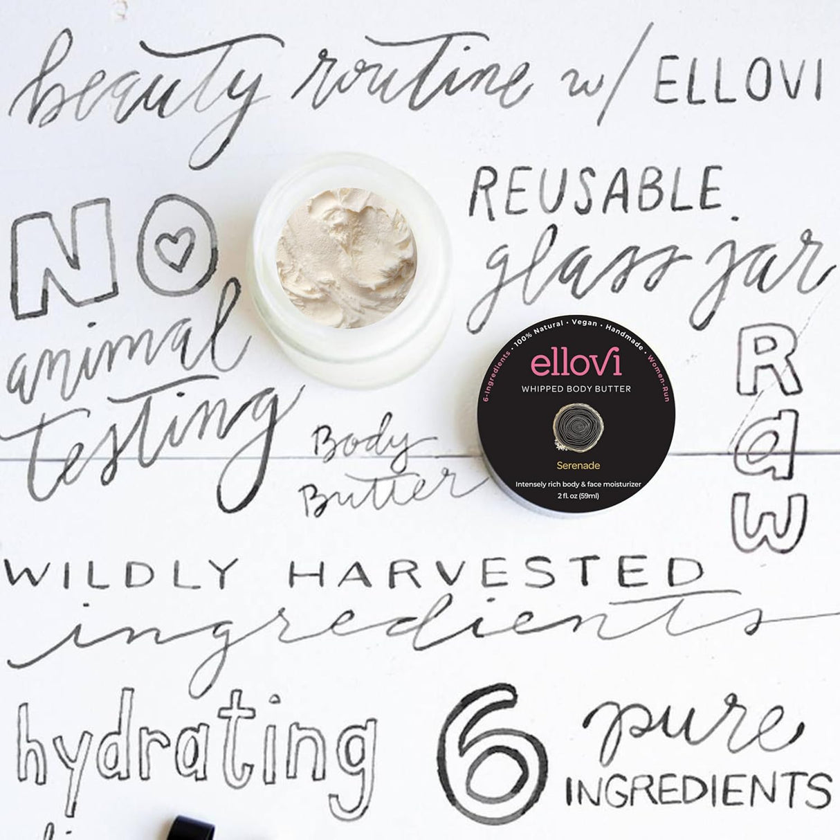 Manteca Corporal Vegana Sin Nueces - Serenade - 6 Ingredientes