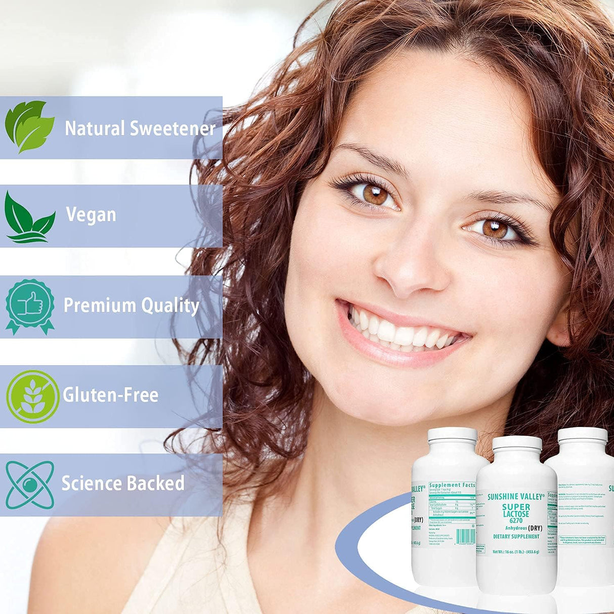 Suplementos Azúcar en polvo seco súper lactosa sin gluten