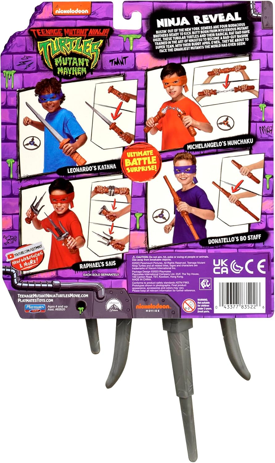 Set de Juego Raphael Sai TMNT por Playmates Toys - Mutant Mayhem