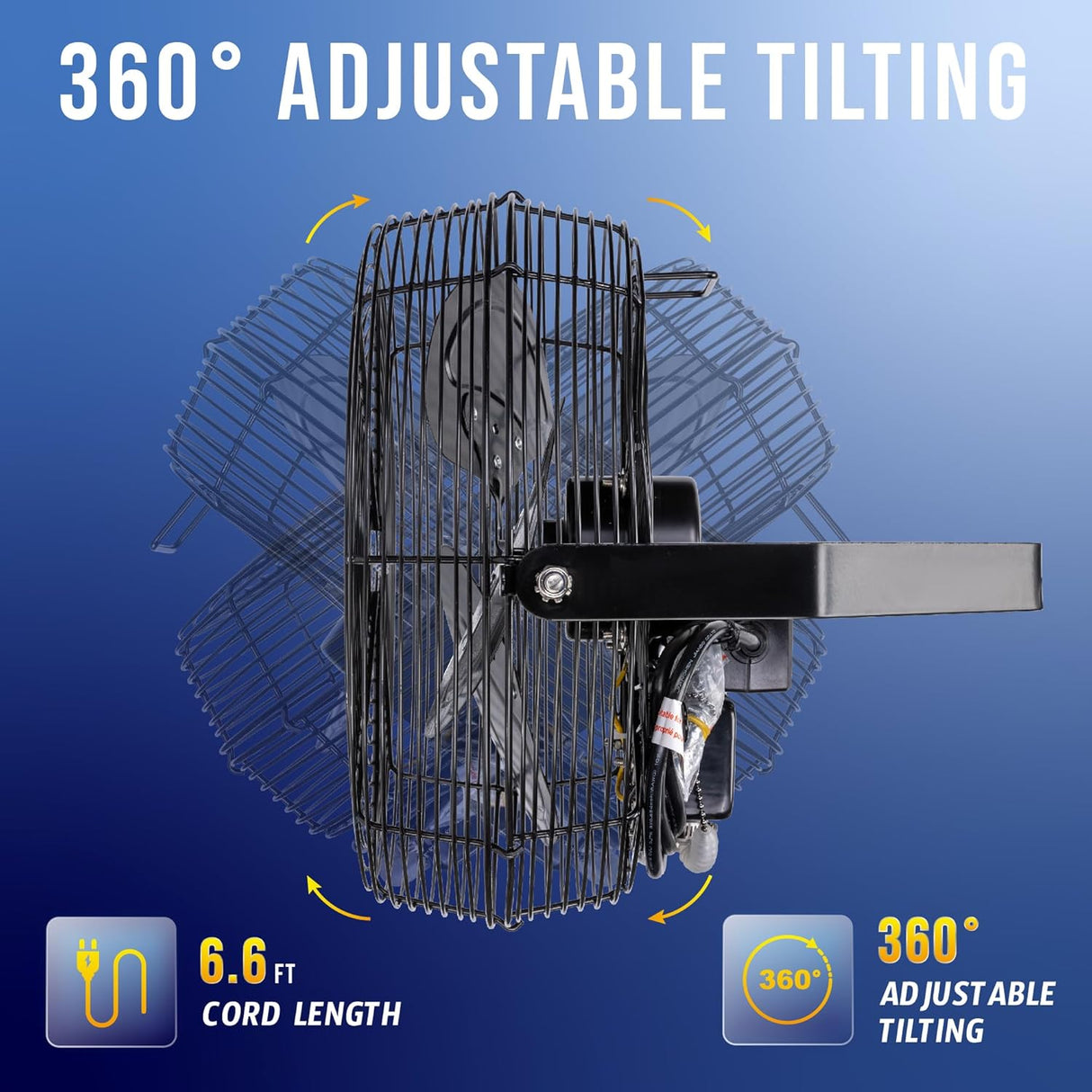 Ventilador Industrial Tornado 12 Alta Velocidad IPX4 TEAO 3 Velocidades