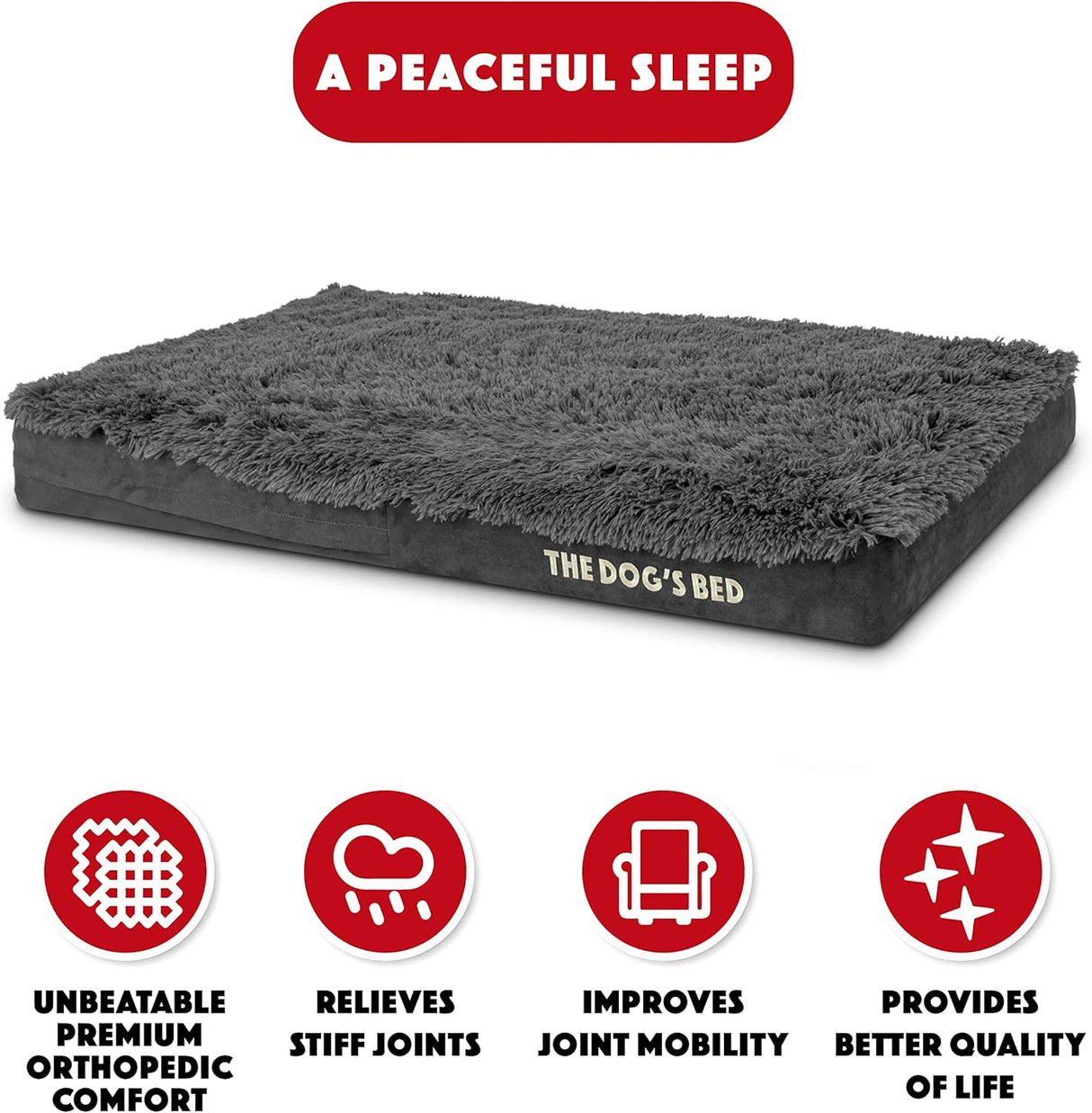 Cama ortopédica para perros, Dog’s Bed, espuma memoria, 40x25