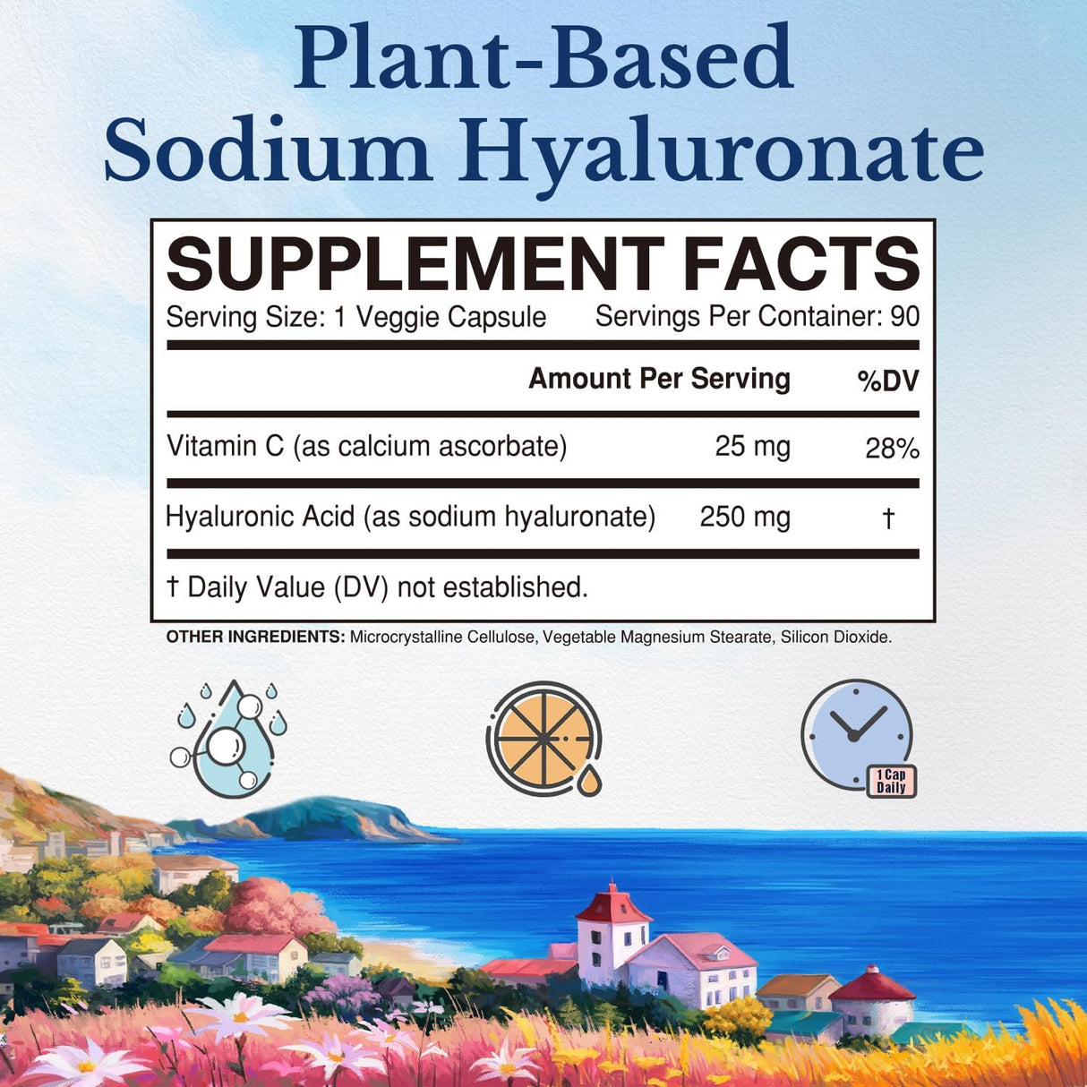 VITALITOWN Ácido hialurónico 250 mg de vitamina C