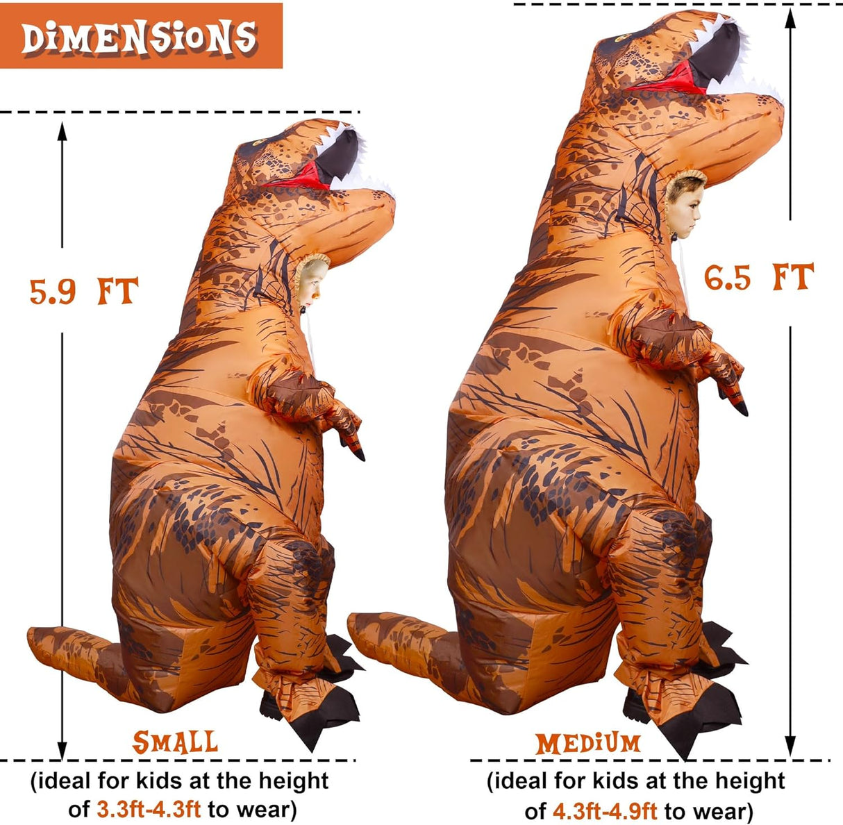 Disfraz Inflable T-Rex Lulu para Niños Fiesta Halloween