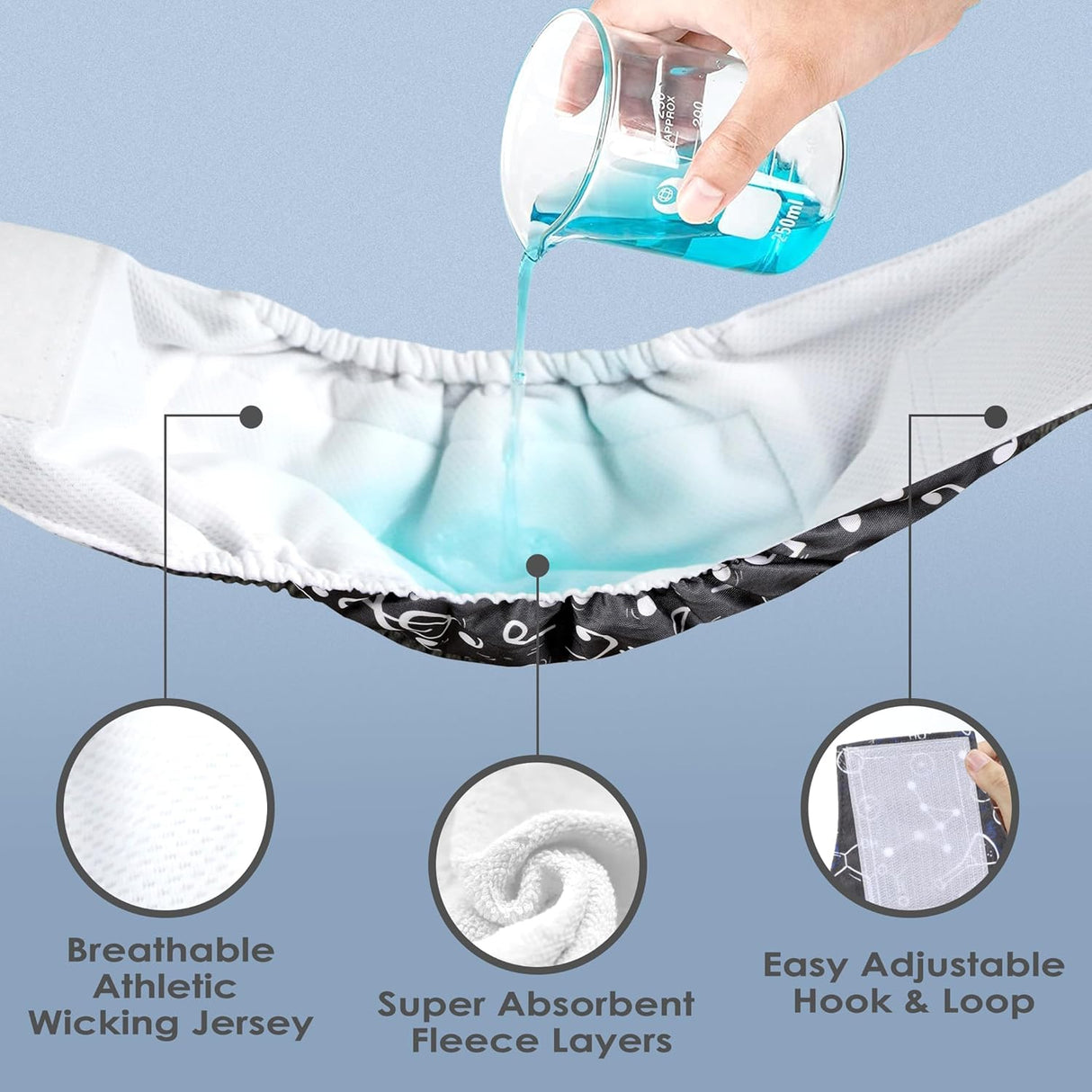 wegreeco Pañales lavables para el vientre(diseño fresco, S)