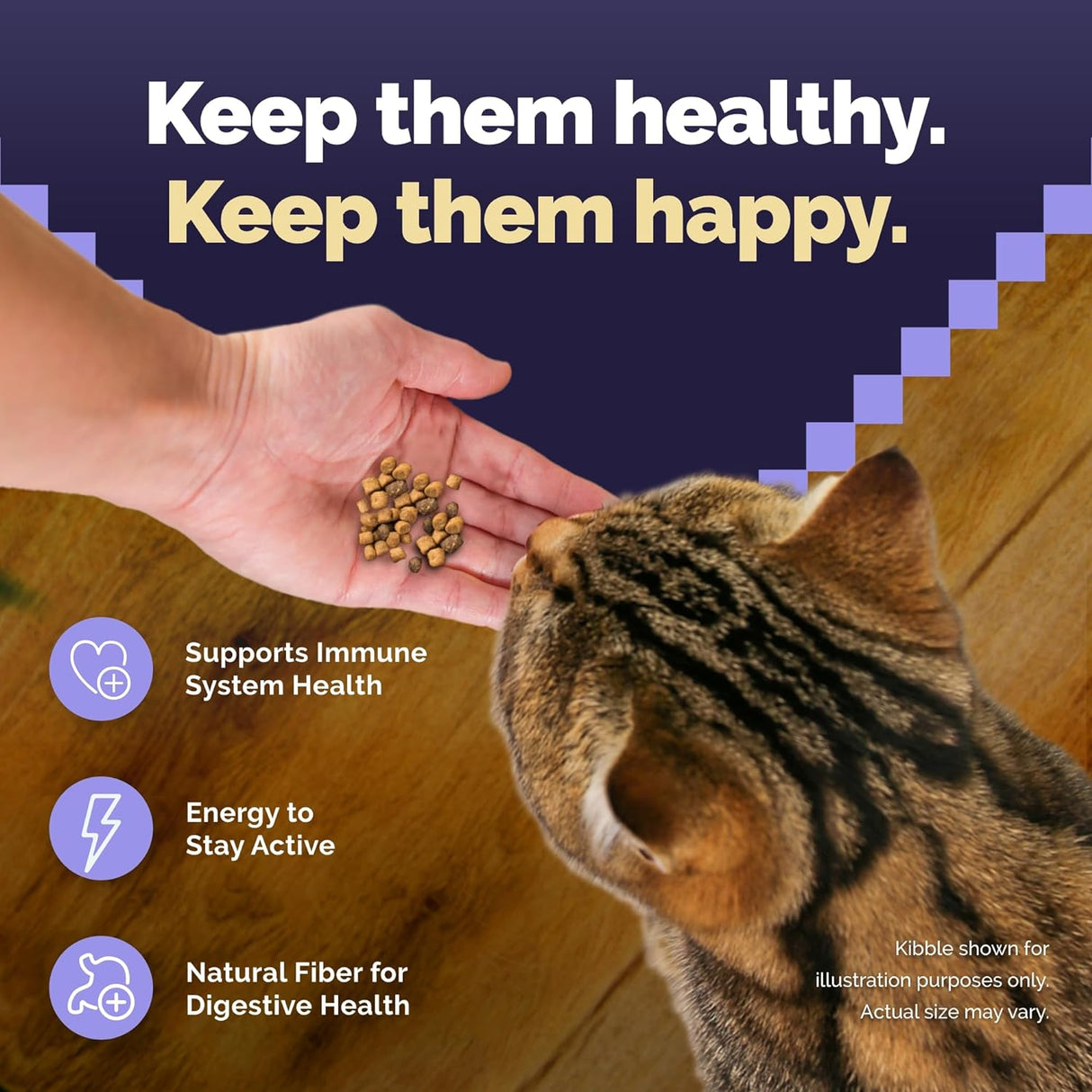 Blue Buffalo Alimento para gatos maduros, receta de pollo natural Wilderness Natural, alimento seco para gatos mayores, bolsa de 5 libras