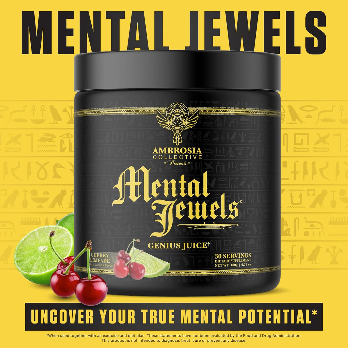Suplemento Polvo Ambrosia Mental Jewels Potenciador Cognitivo