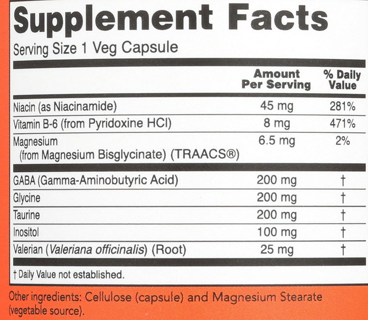 Suplemento Now Foods True Calm(tm) Amino Relaxer 90 cápsulas