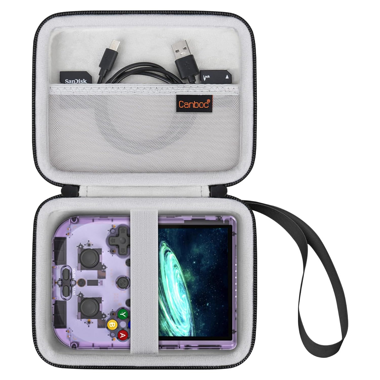 Estuche rígido compatible con consola de juegos portátil