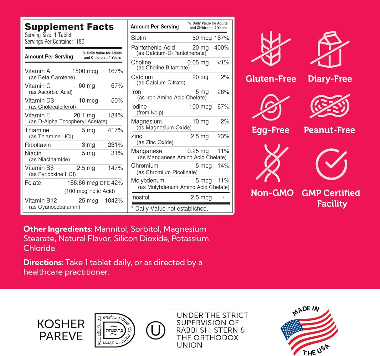 Zahler Multivitamínico masticable para niños sabor para niño