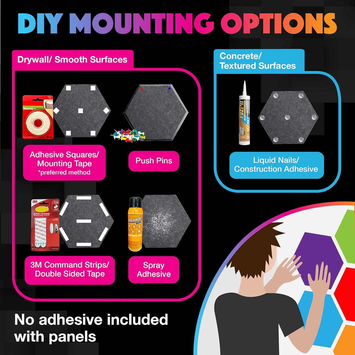 Paneles Acústicos Sonic Acoustics 12 Pzs 14x12x0.4 Beveled