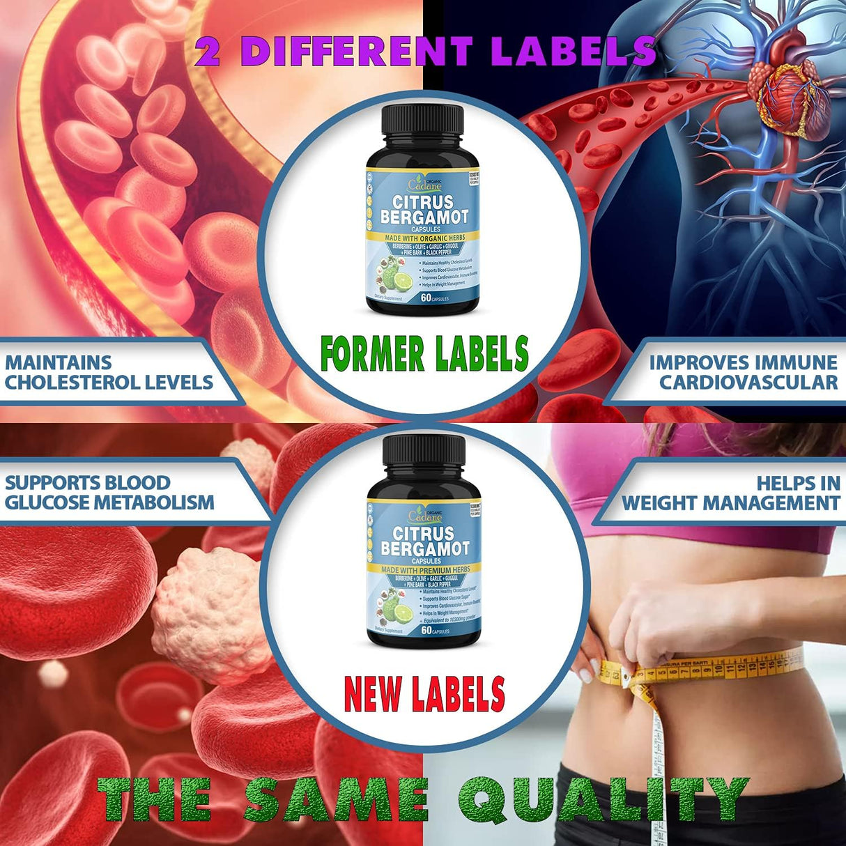 Suplementos Alimenticios cápsulas de extracto de bergamota