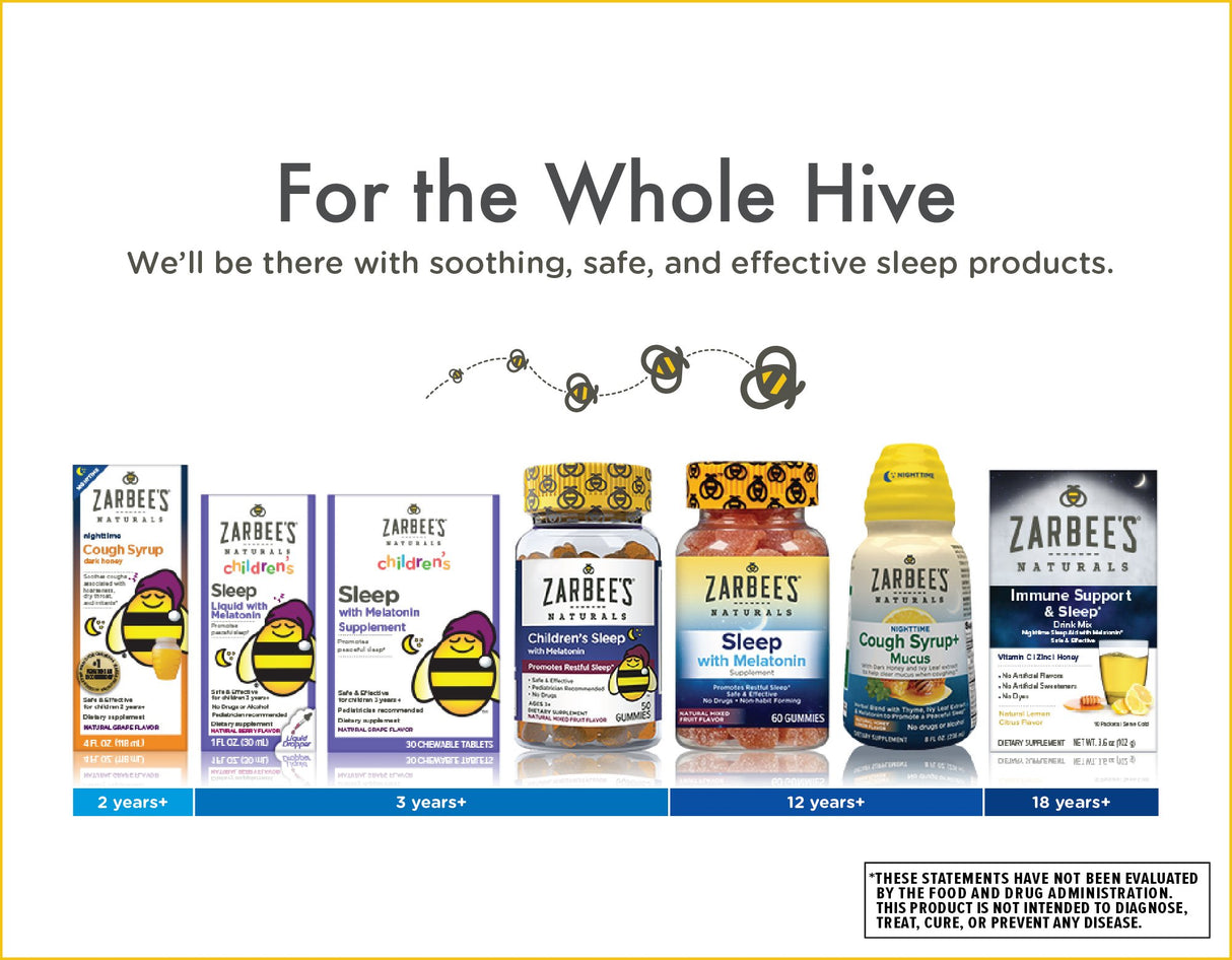 Gomitas de sueño para adultos Zarbee's Naturals con 3 mg