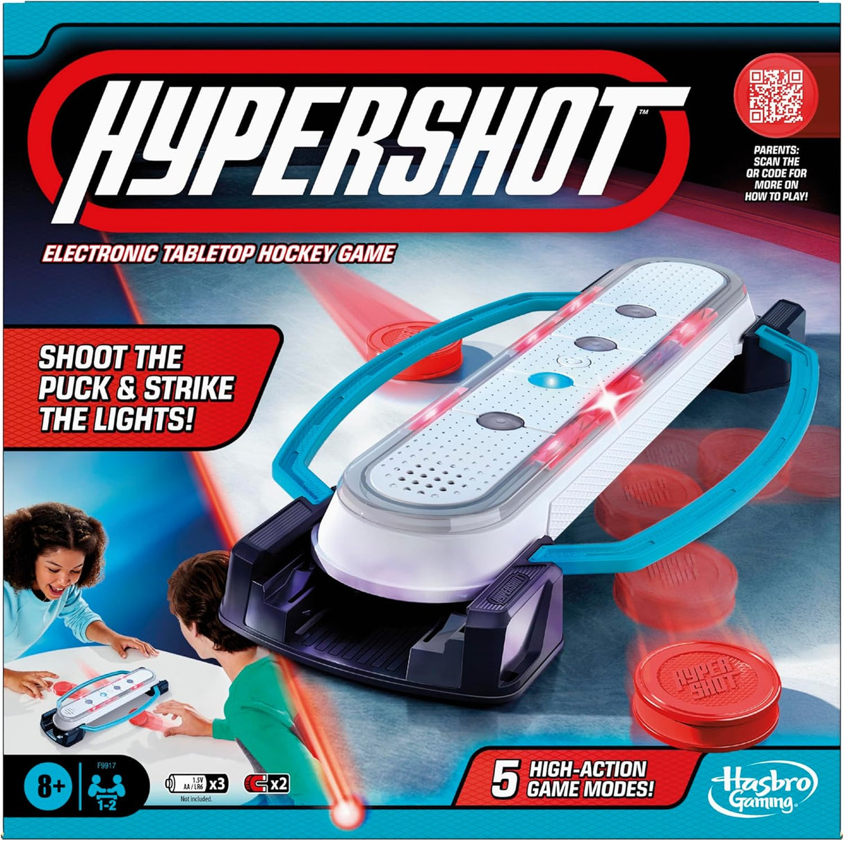 Juego de Hockey Electrónico Hypershot | 5 en 1 | Para 1-2 Jugadores