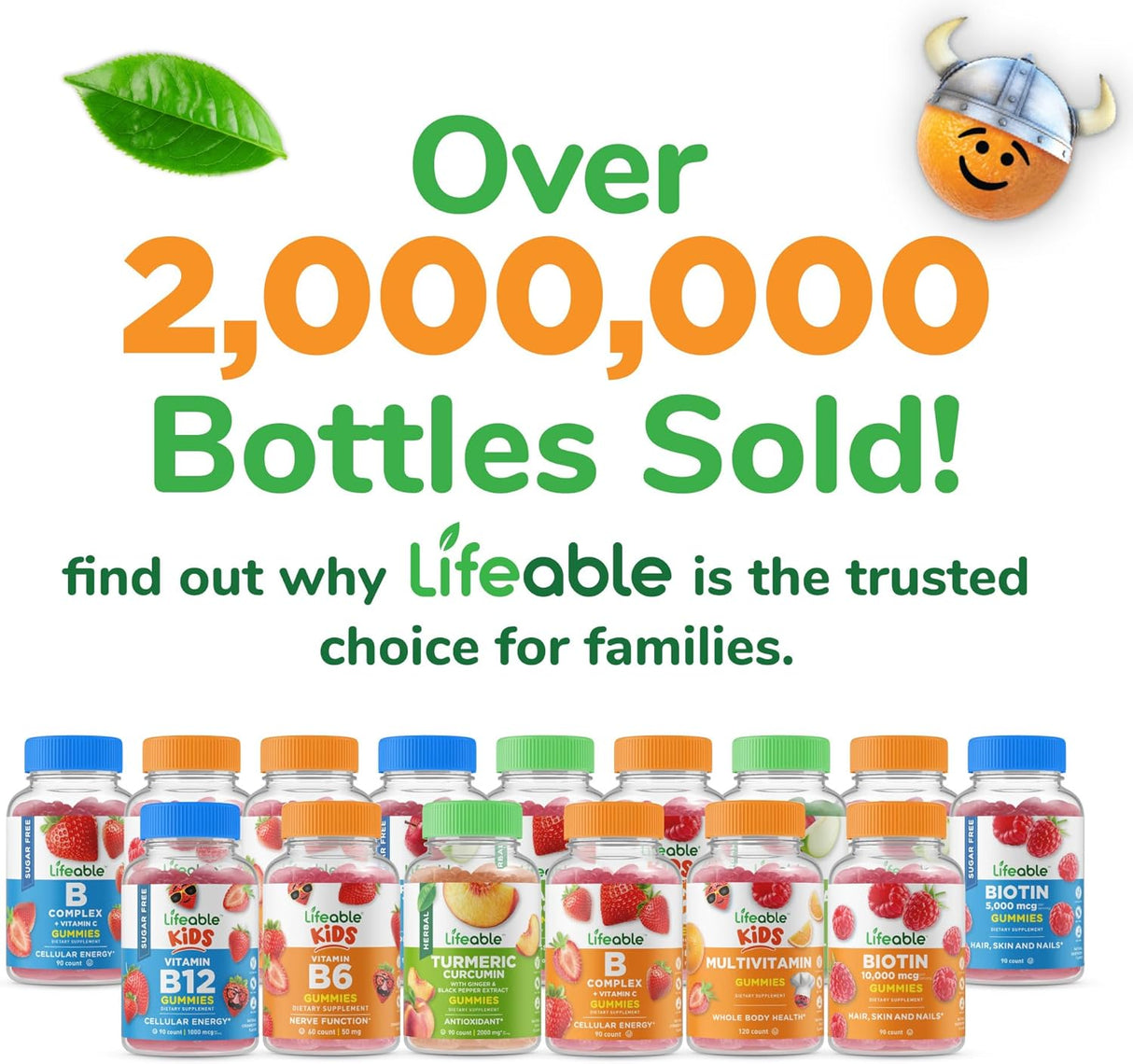 Complemento B Kids Lifeable - Gominolas Sabor Natural, 90 Uds.