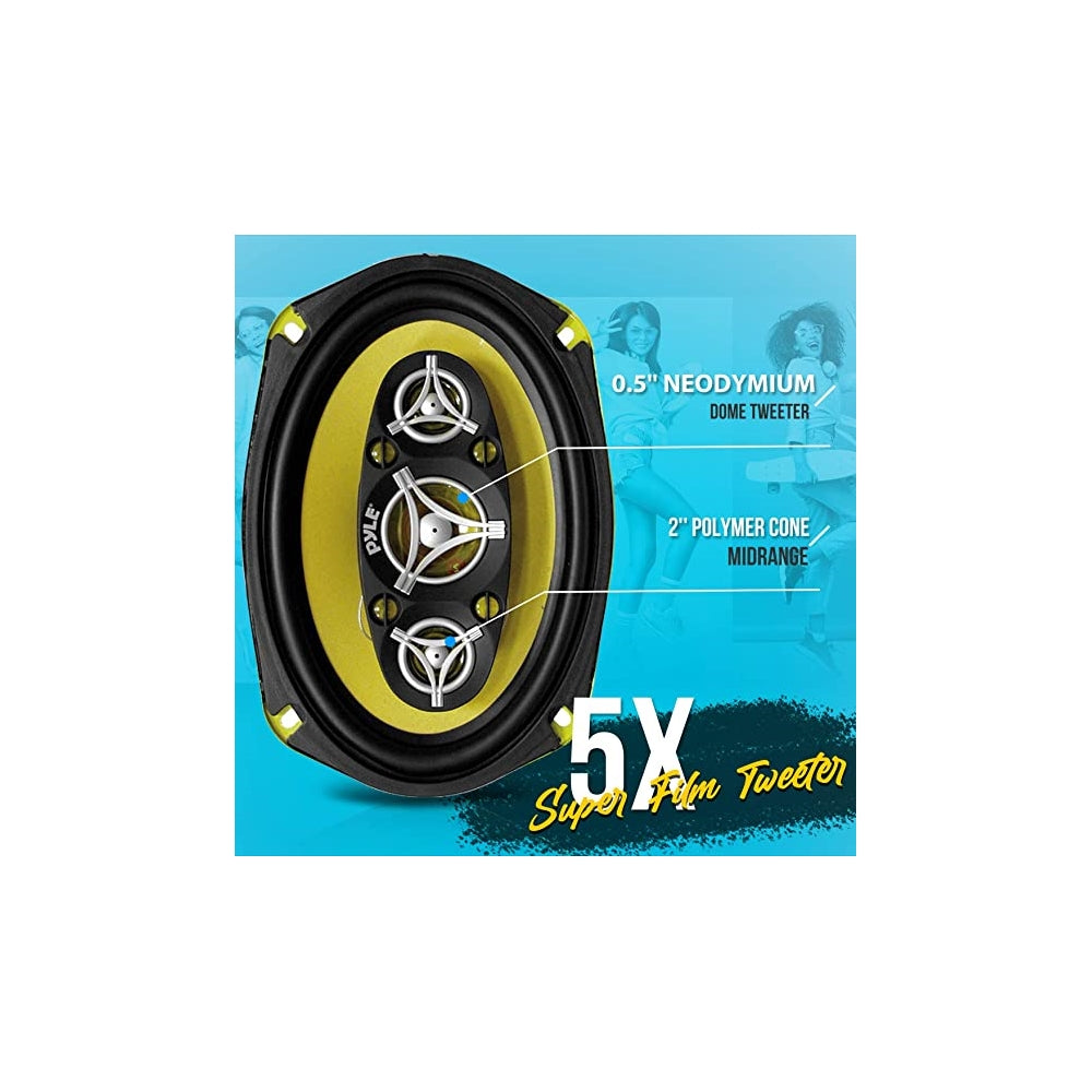 Parlantes o Altavoces Amarillo PYLE PLG69.8