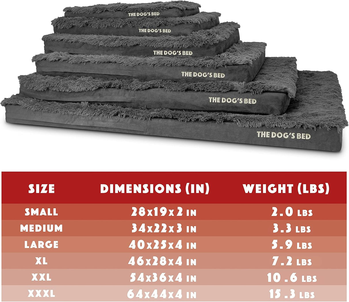 Cama ortopédica para perros, Dog’s Bed, espuma memoria, 40x25