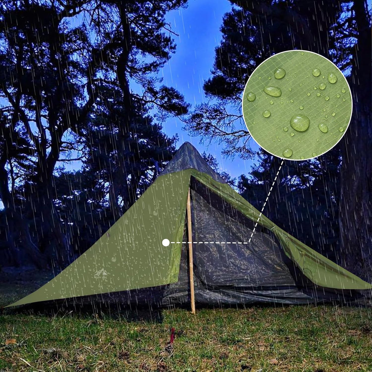 Tienda de camping Ultraligera 1 Persona - Night Cat 2 lbs