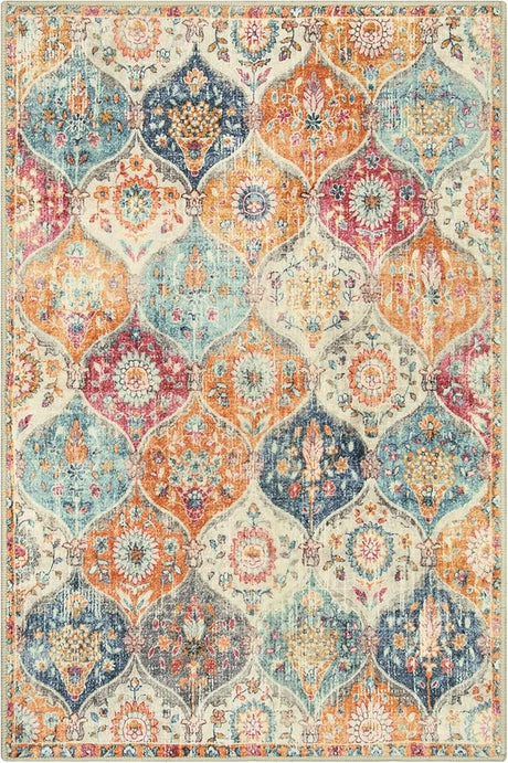 Alfombra marroquí antideslizantes para sala, Crema Lahome