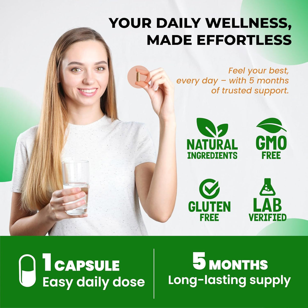 Cápsulas de Alga Marina Orgánica con Aceite de Negro, 150 uds